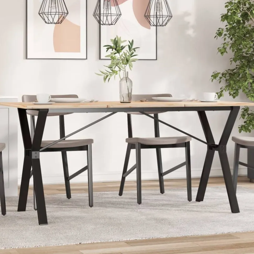 vidaXL Eettafelpoten Y-frame 140x60x73 cm staal