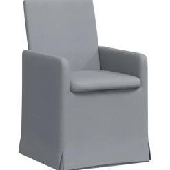 vidaXL Eettafelstoelen 2 pcs Lichtgrijs 57 x 67 x 95 cm Stof