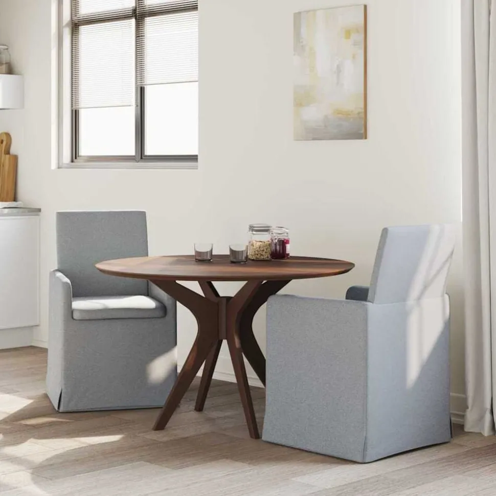 vidaXL Eettafelstoelen 2 pcs Lichtgrijs 57 x 67 x 95 cm Stof