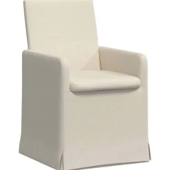 vidaXL Eettafelstoelen met wielen 2 pcs Beige 57 x 67 x 95 cm Linnen
