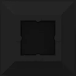 vidaXL Einddoppen 2 pcs Zwart 15 x 15 x 15 mm PP