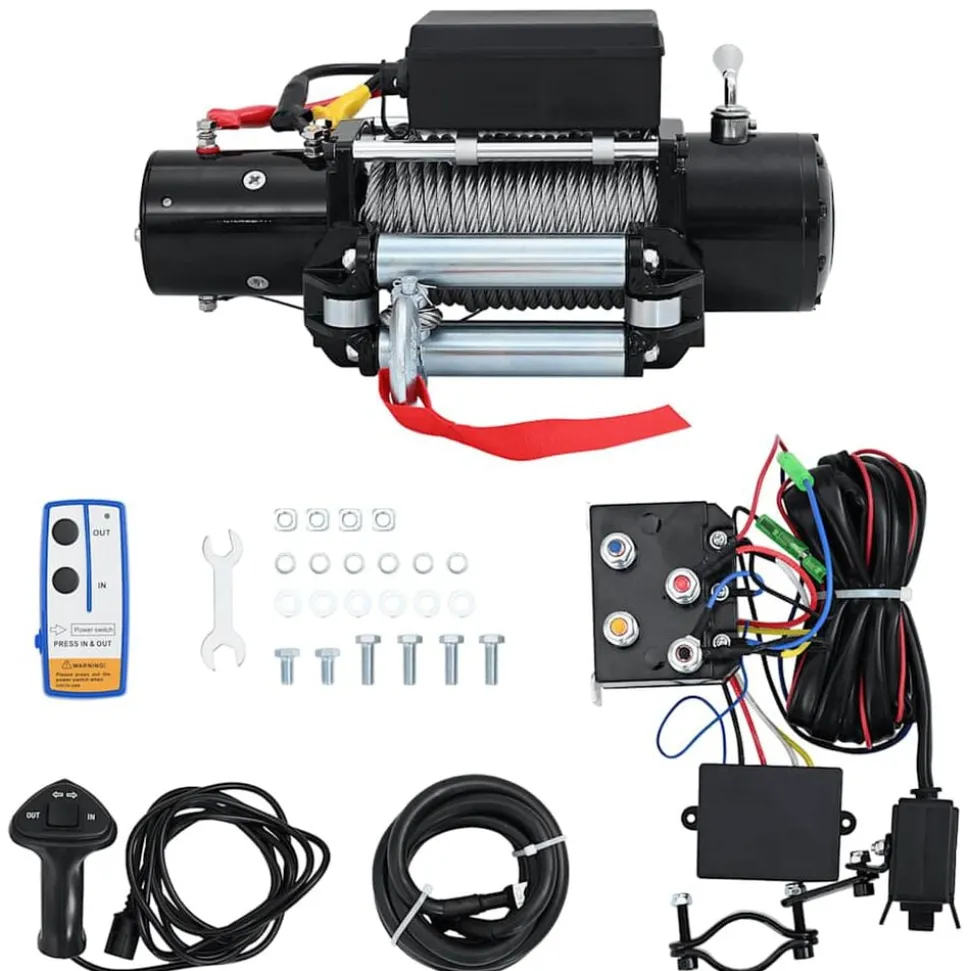 vidaXL Elektrische lier 12 V 5909 kg