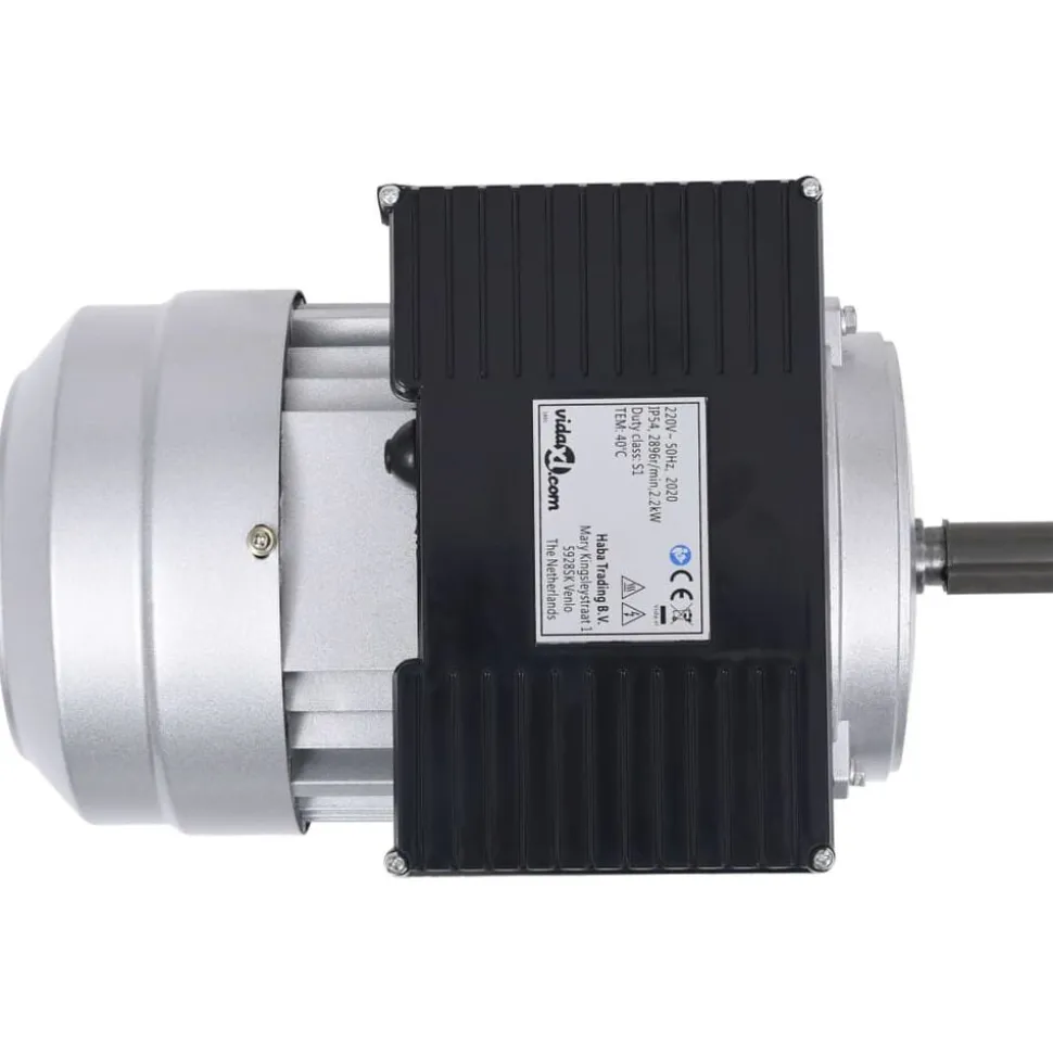 vidaXL Elektromotor 1 fase 2,2 kW/3 pk 2-polig 2800 rpm aluminium