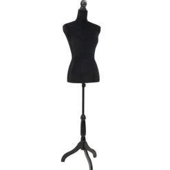 vidaXL Etalagepop torso vrouw zwart