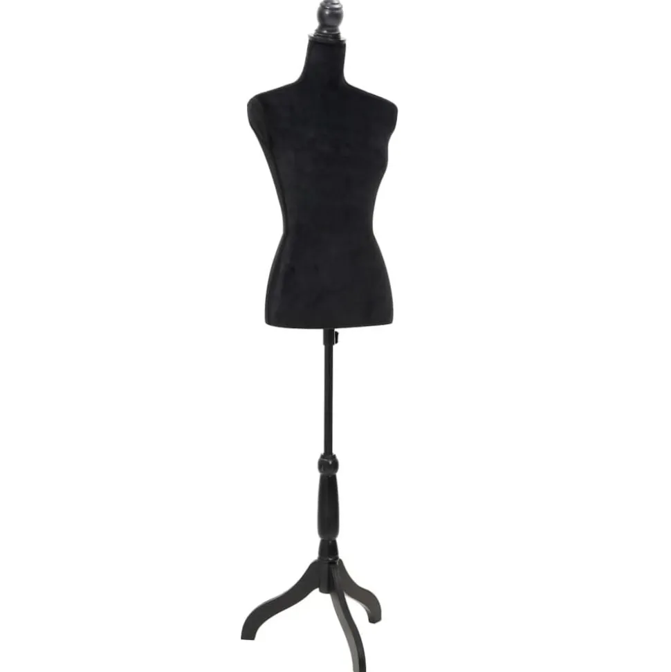 vidaXL Etalagepop torso vrouw zwart