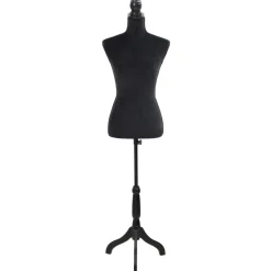 vidaXL Etalagepop torso vrouw zwart