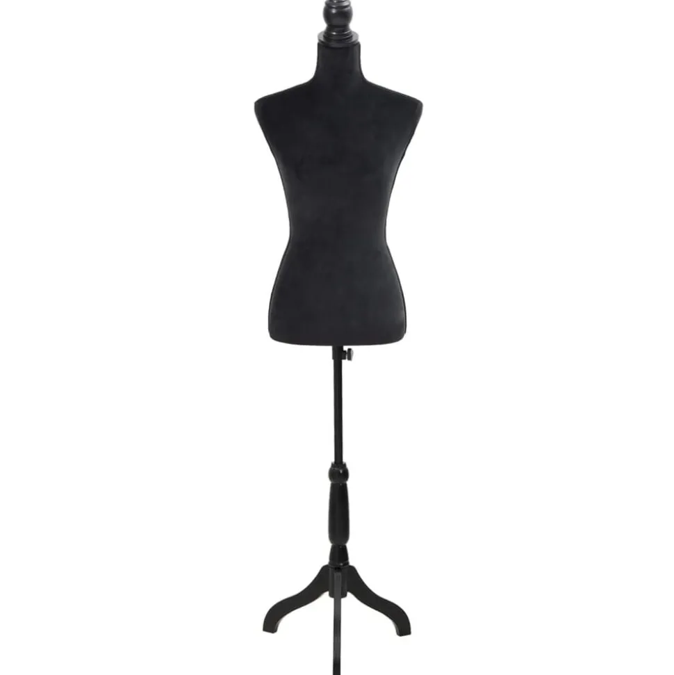 vidaXL Etalagepop torso vrouw zwart
