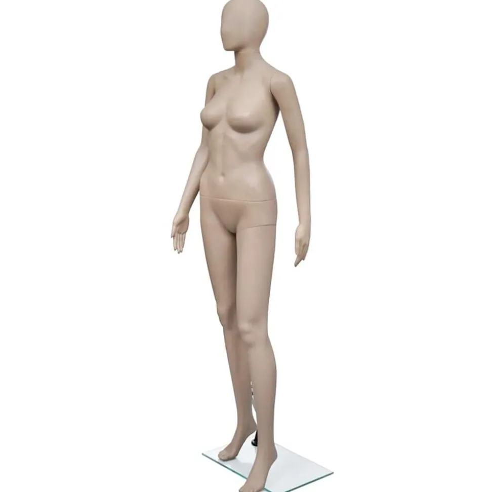 vidaXL Etalagepop vrouw rond hoofd