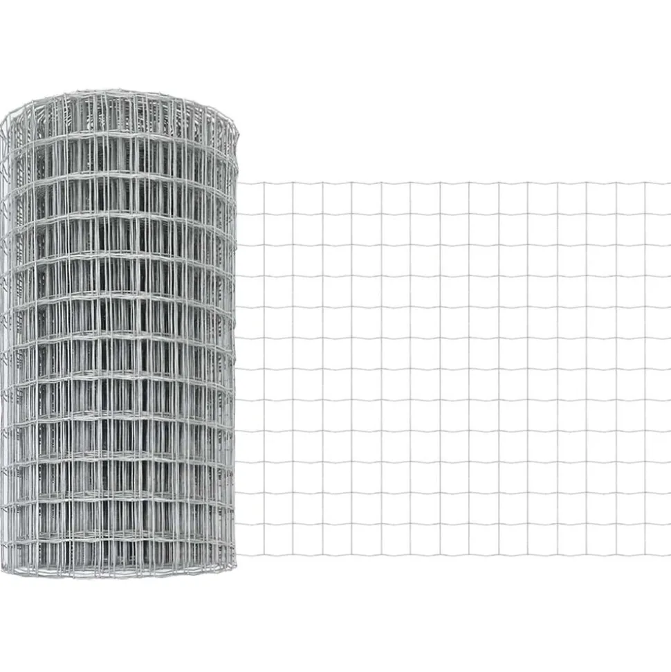 vidaXL Euro Hek 0,4 x 10 m PVC-gecoat ijzer