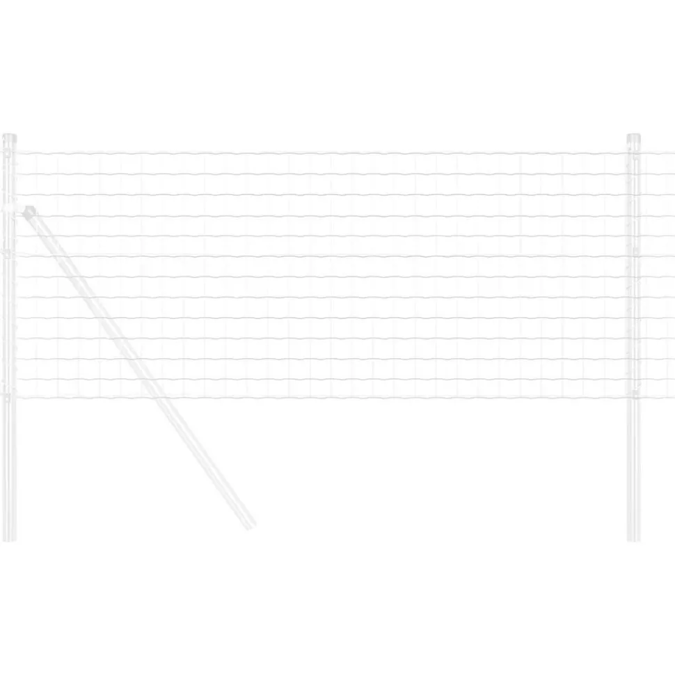 vidaXL Euro Hek 0,4 x 10 m PVC-gecoat ijzer