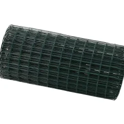vidaXL Euro Hek Groen 0,4 x 10 m PVC-gecoat ijzer