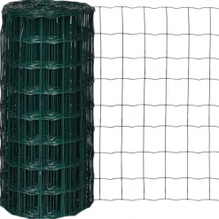 vidaXL Euro hek 10x0,8 m staal groen