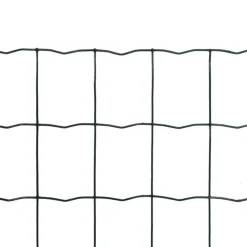 vidaXL Euro hek 10x0,8 m staal groen