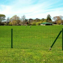 vidaXL Euro hek 10x0,8 m staal groen