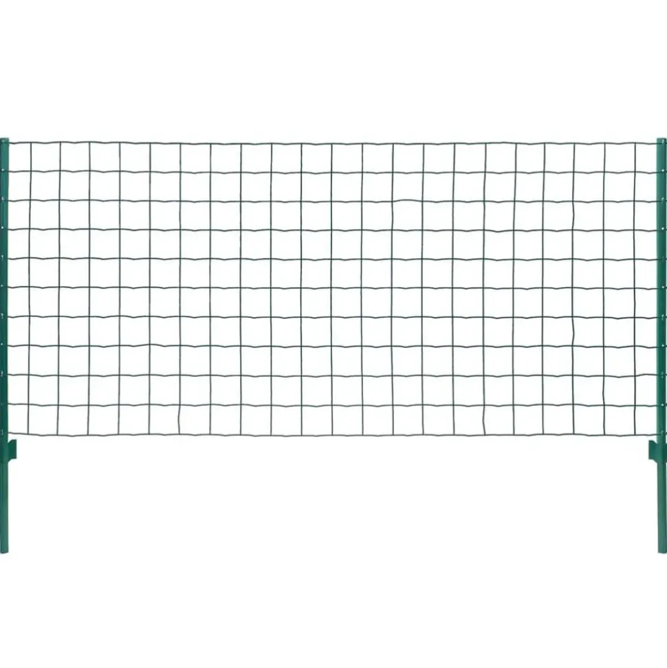 vidaXL Euro hek 20x0,8 m staal groen