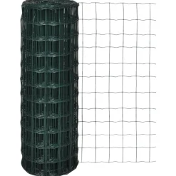 vidaXL Euro hek 10x0,8 m staal groen