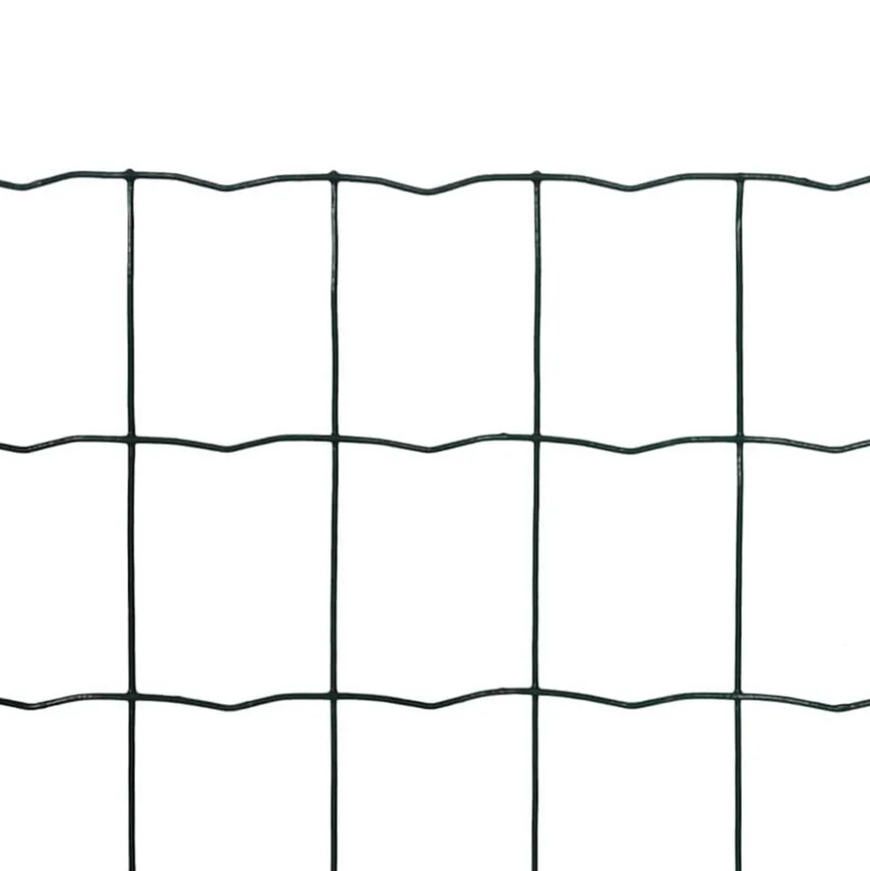 vidaXL Euro hek 10x0,8 m staal groen