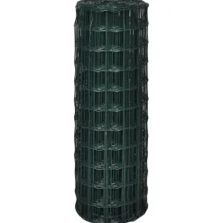 vidaXL Euro hek 10x0,8 m staal groen