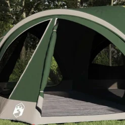 vidaXL Familietent voor 10 personen Groen en Grijs 460 x 430 x 214 cm