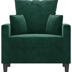 vidaXL Fauteuil 60 cm fluweel donkergroen