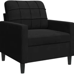 vidaXL Fauteuil 60 cm fluweel zwart