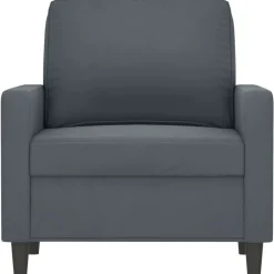 vidaXL Fauteuil 60 cm fluweel donkergrijs