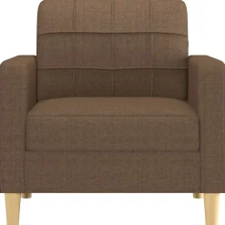 vidaXL Fauteuil 60 cm stof bruin