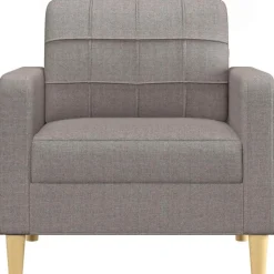 vidaXL Fauteuil 60 cm stof taupe