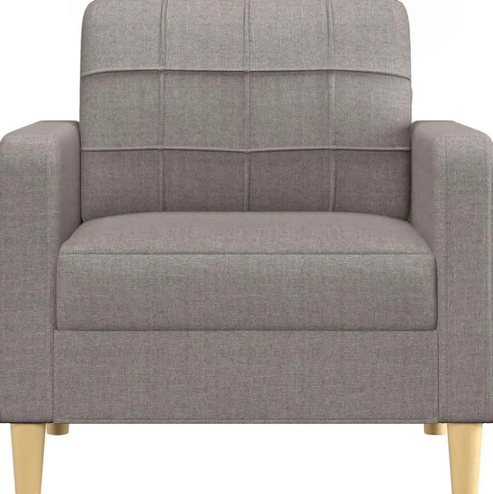 vidaXL Fauteuil 60 cm stof taupe