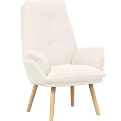 vidaXL Fauteuil Crème 69 x 74 x 93 cm Sherpa Stof