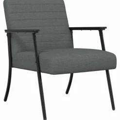 vidaXL Fauteuil Donkergrijs 59 x 75 x 78 cm Stof