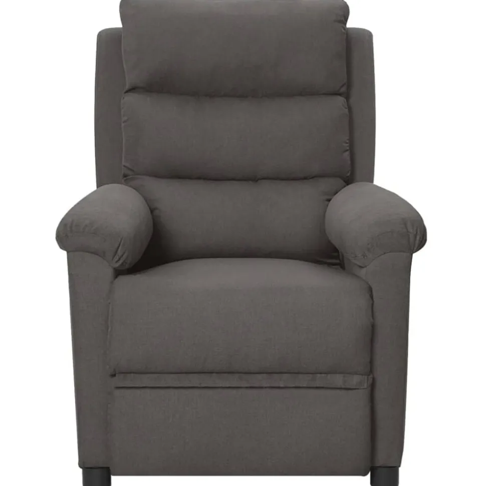 vidaXL Fauteuil elektrisch verstelbaar stof donkergrijs