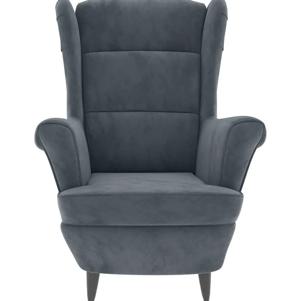 vidaXL Fauteuil fluweel donkergrijs