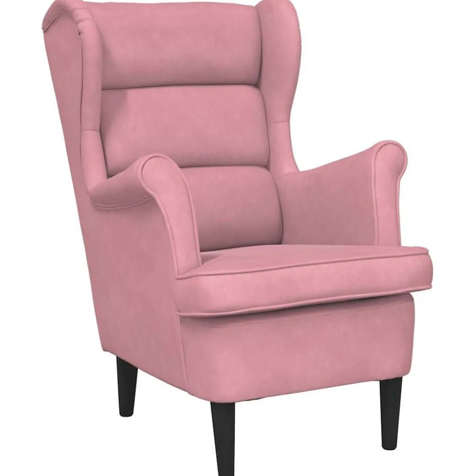 vidaXL Fauteuil fluweel roze