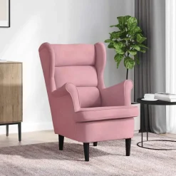 vidaXL Fauteuil fluweel roze