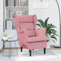 vidaXL Fauteuil fluweel roze
