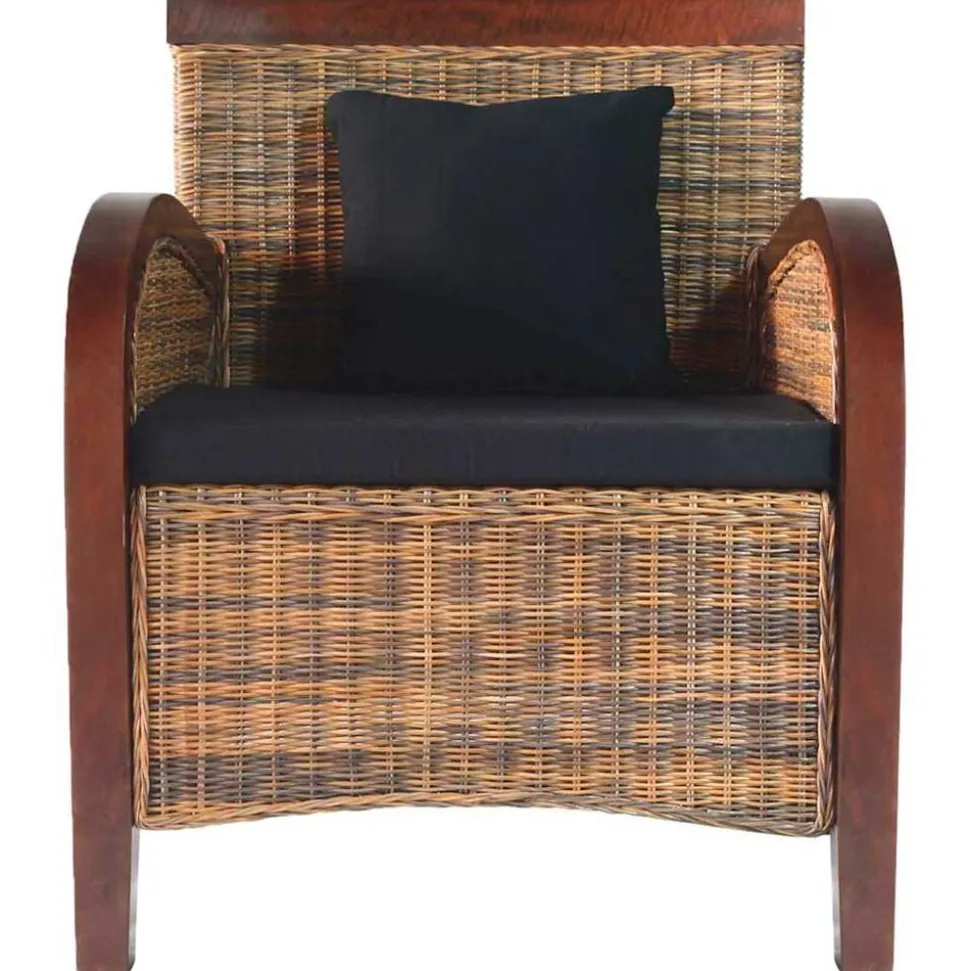 vidaXL Fauteuil handgeweven rattan