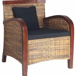 vidaXL Fauteuil handgeweven rattan