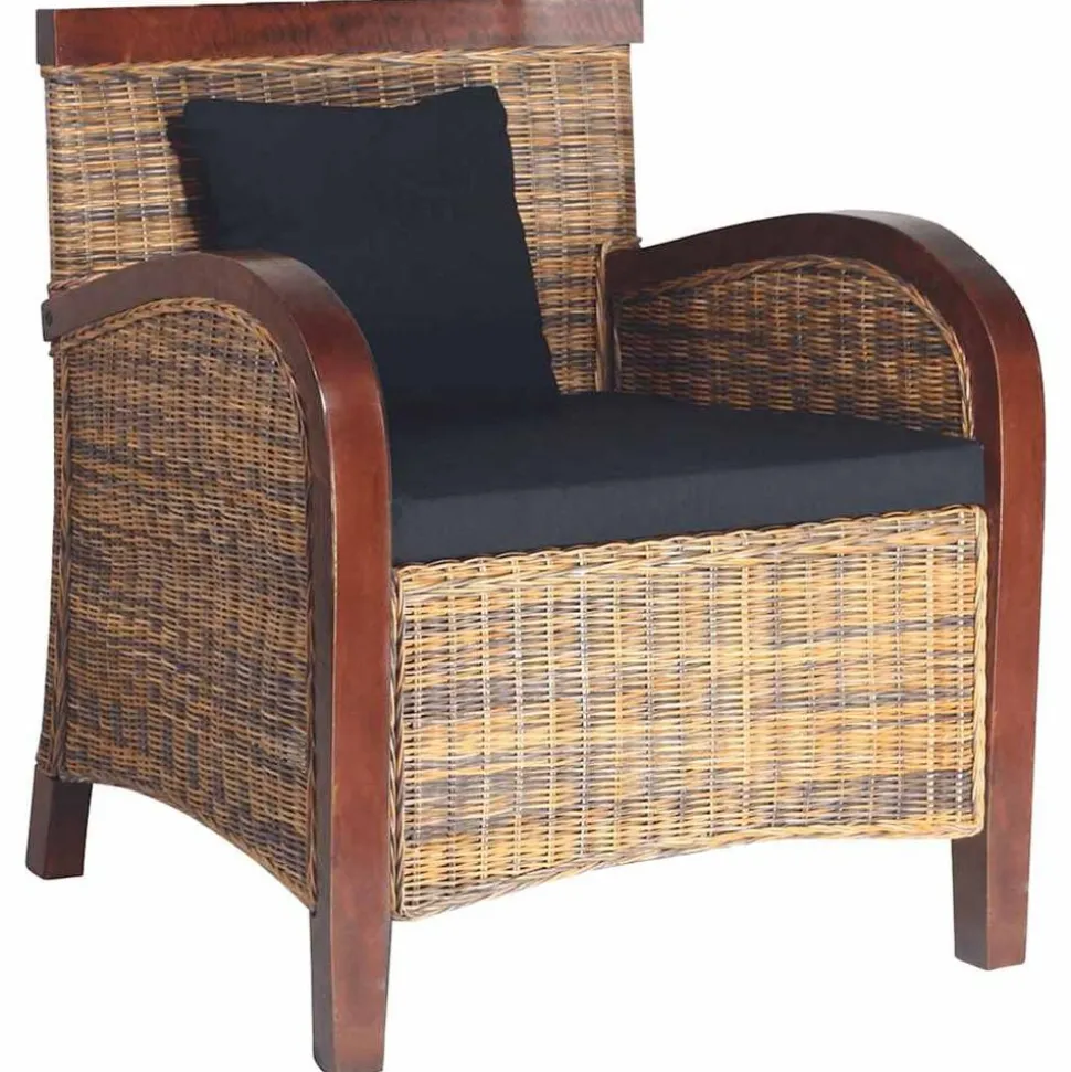 vidaXL Fauteuil handgeweven rattan