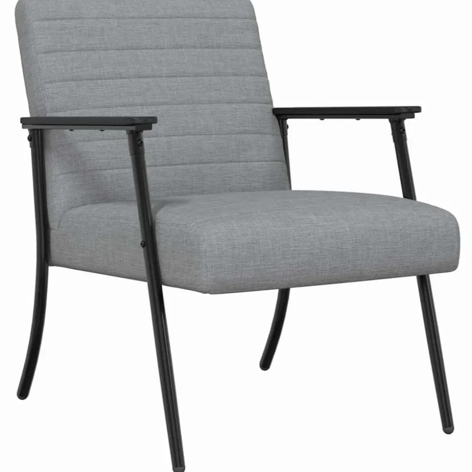 vidaXL Fauteuil Lichtgrijs 59 x 75 x 78 cm Stof