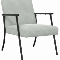 vidaXL Fauteuil Lichtgrijs 59 x 75 x 78 cm Fluweel