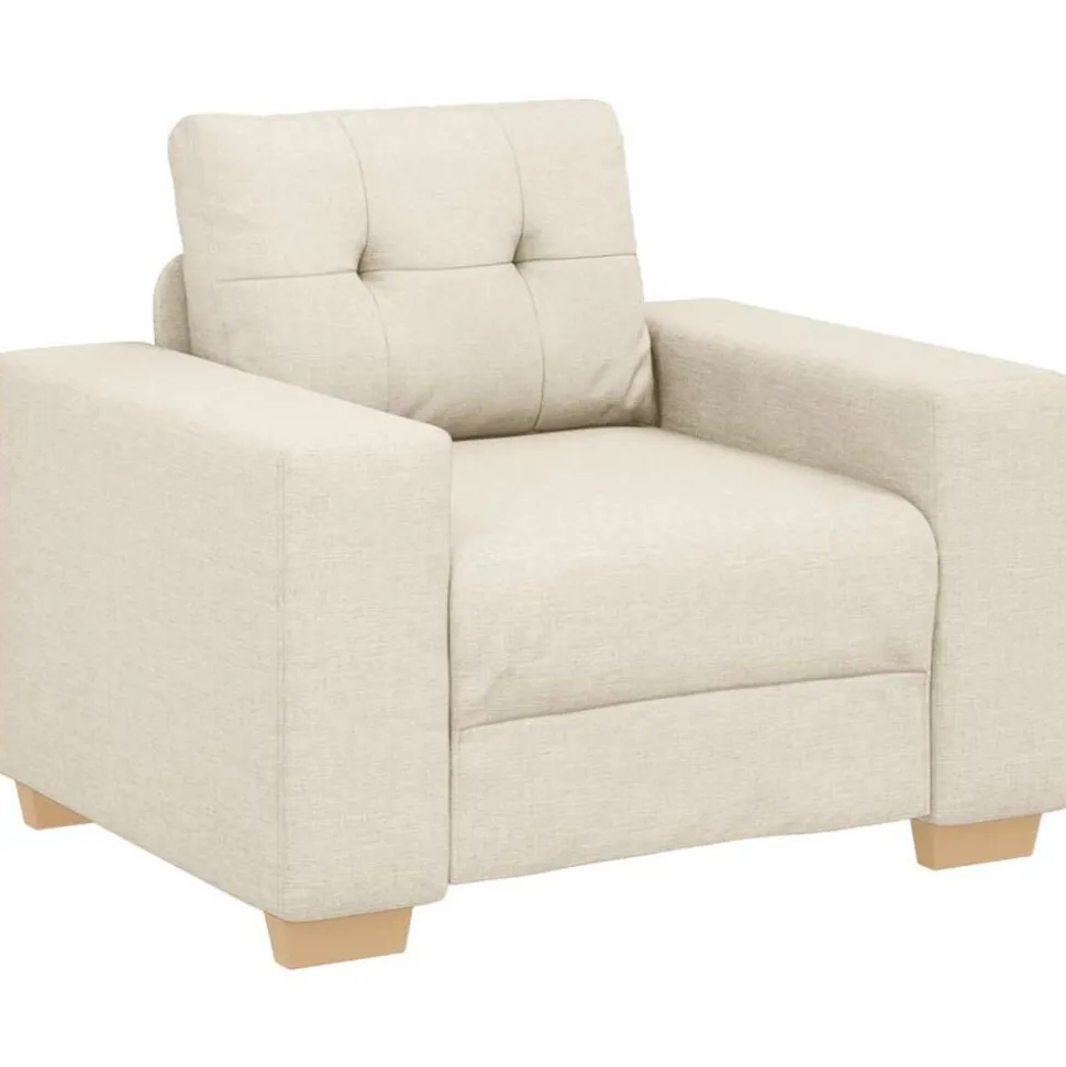 vidaXL Fauteuil Linnen 100x78x80 cm