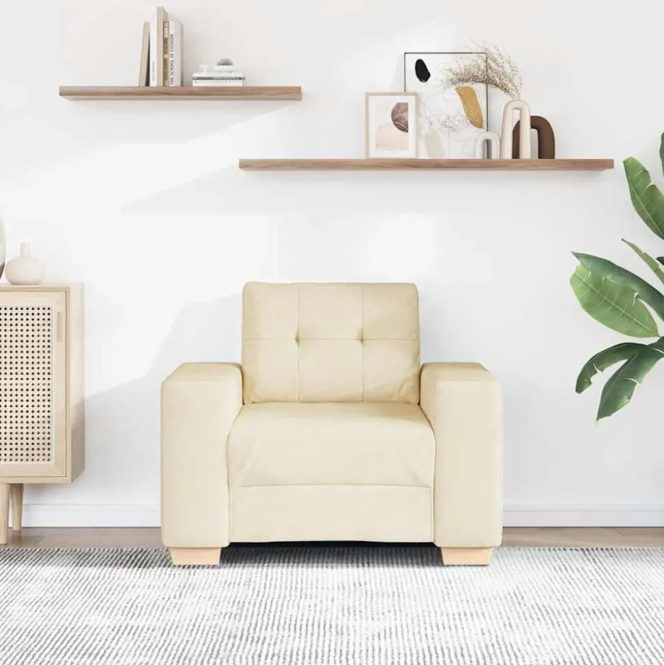 vidaXL Fauteuil Linnen 100x78x80 cm