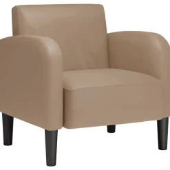 vidaXL Fauteuil met armleuningen Cappuccino 54 cm kunstleer