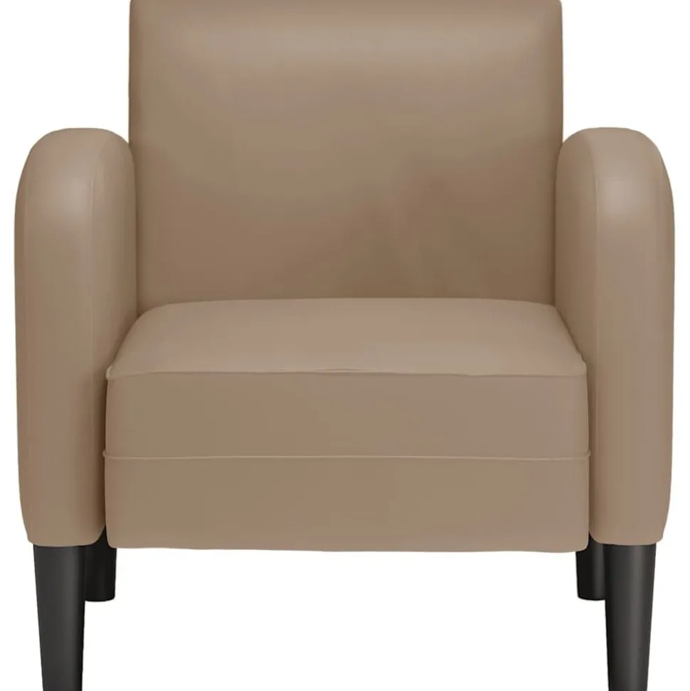 vidaXL Fauteuil met armleuningen Cappuccino 54 cm kunstleer