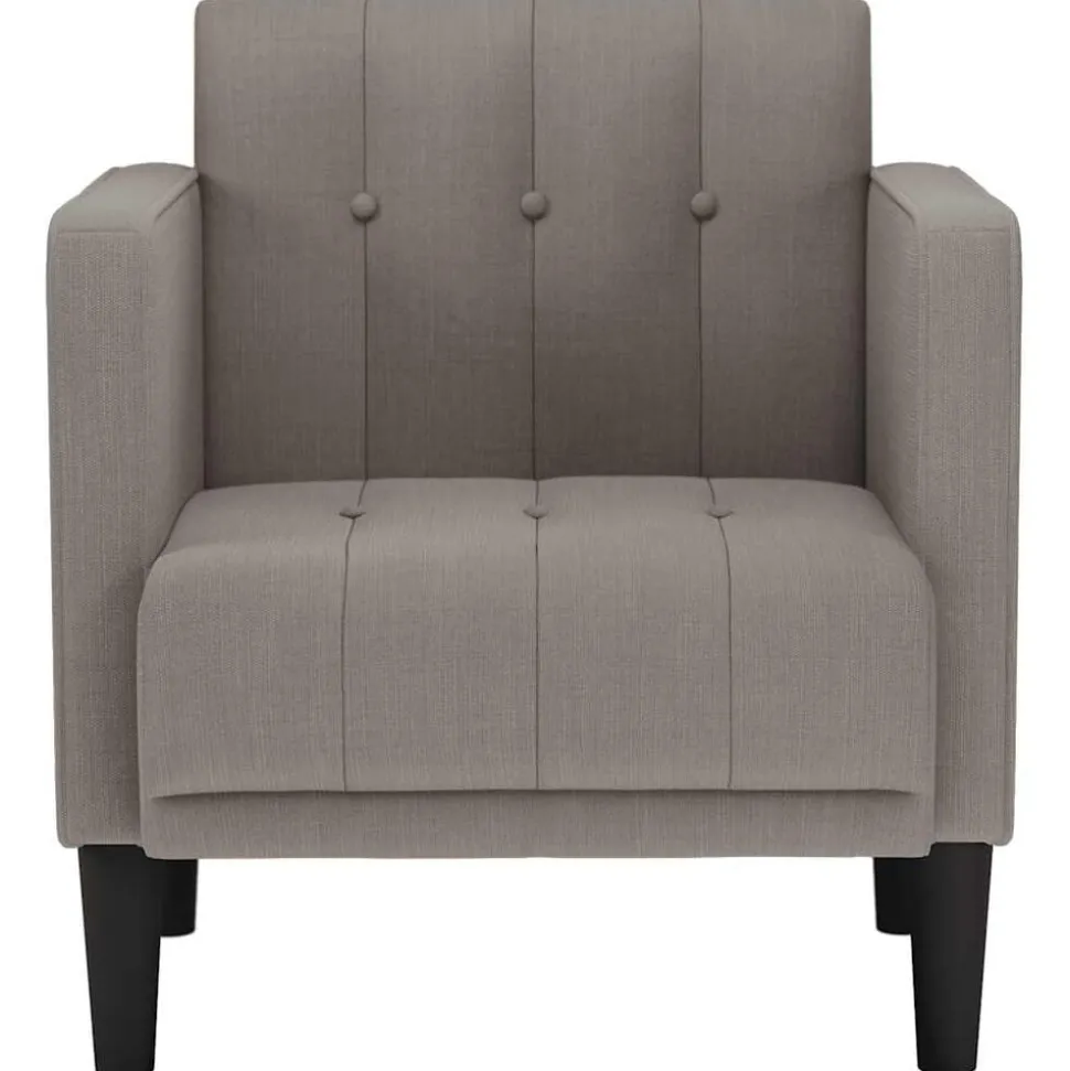vidaXL Fauteuil met armleuningen Taupe 53 cm Stof