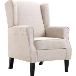 vidaXL Fauteuil stof beige
