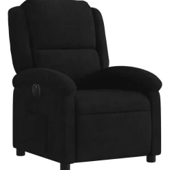 vidaXL Fauteuil verstelbaar elektrisch stof zwart