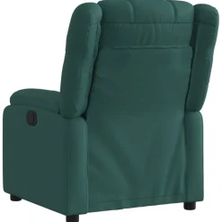 vidaXL Fauteuil verstelbaar stof donkergroen
