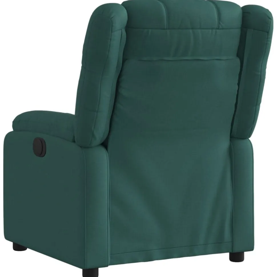 vidaXL Fauteuil verstelbaar stof donkergroen
